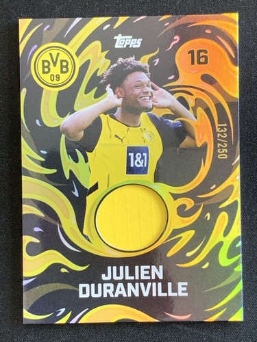Julien Duranville 2024-25 Topps Borussia Dortmund Team Set Passion Relic /250