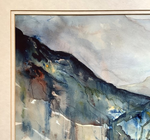 Monica Groves mixed media landscape 'Colours of Evening, Snowdonia.' - Picture 12 of 12