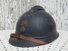 Casque adrian M-15 infanterie bleu horizon poilu 14 18 wwi ww1