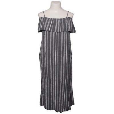 Ichi, Kleid, Größe: L, Grau/Weiß, Viskose, Damen #v01