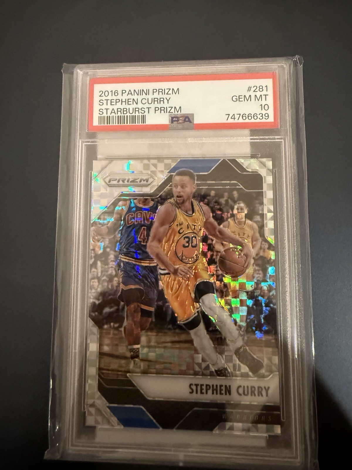 2016 Panini Prizm Stephen Curry Starburst Prizm #281 PSA10