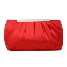 Evening Clutch Crossbody Bag Satin Handbag Purse for Women Classic Wedding Pa...