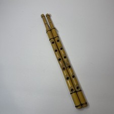 Native Bamboo Double Flute 11.5  Wind Instrument