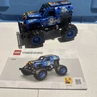 LEGO Technic Monster Jam Grave Digger Fire and Ice 42219 Pull-Back Truck +Manual