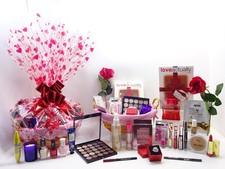 Valentines Day Gift Hamper, Perfume, Make up, Rose, Luxury Pamper Gift For Her