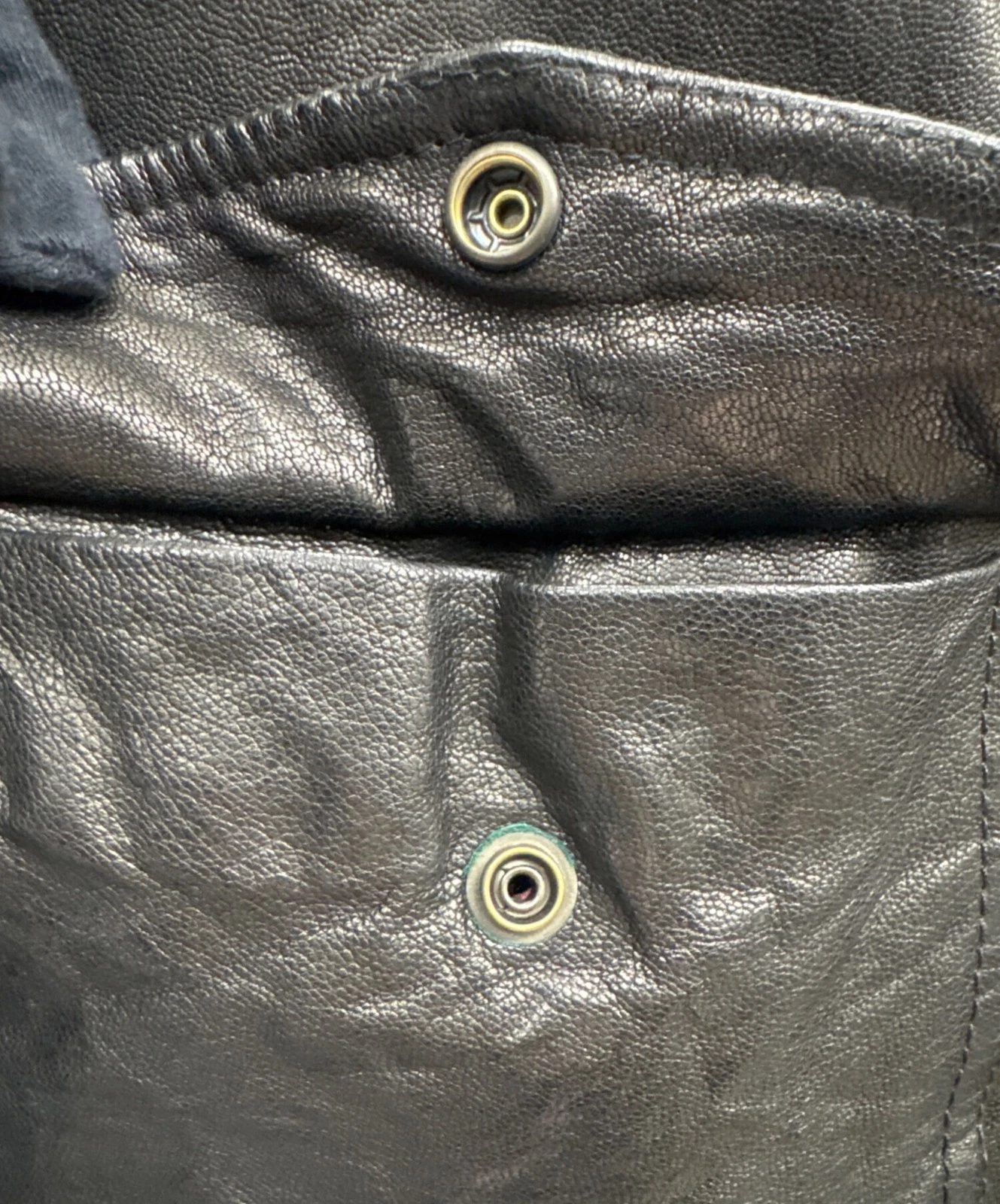 AVIREX x COLLECTION PRIVEE Lambskin Leather Jacket Men's Size 48 Dark Brown - product detail image 8