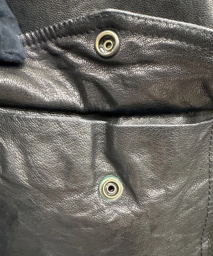 AVIREX x COLLECTION PRIVEE Lambskin Leather Jacket Men's Size 48 Dark Brown image 8