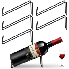6PCS Wine Bottle Rack Single Wine Holder Stand for Tabletop Display Simple Style