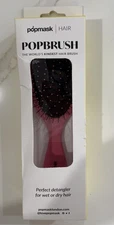 POPMASK LONDON Wet/Dry Hairbrush in Fuschia Pink Brand New In Box