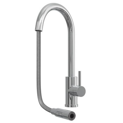 Liquida CT452CH Einhebel-Ausziehbare Chrom Küchenarmatur