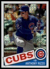 2020 Topps #85TC-8 Anthony Rizzo 1985 Chrome Silver Pack Promo