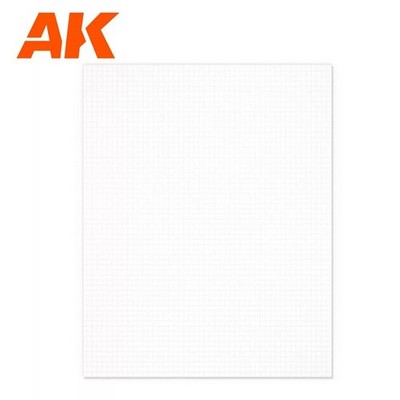 AK Interactive AK6580 - Square Pavement Brick Small 4MM/156 Sheet 245x195