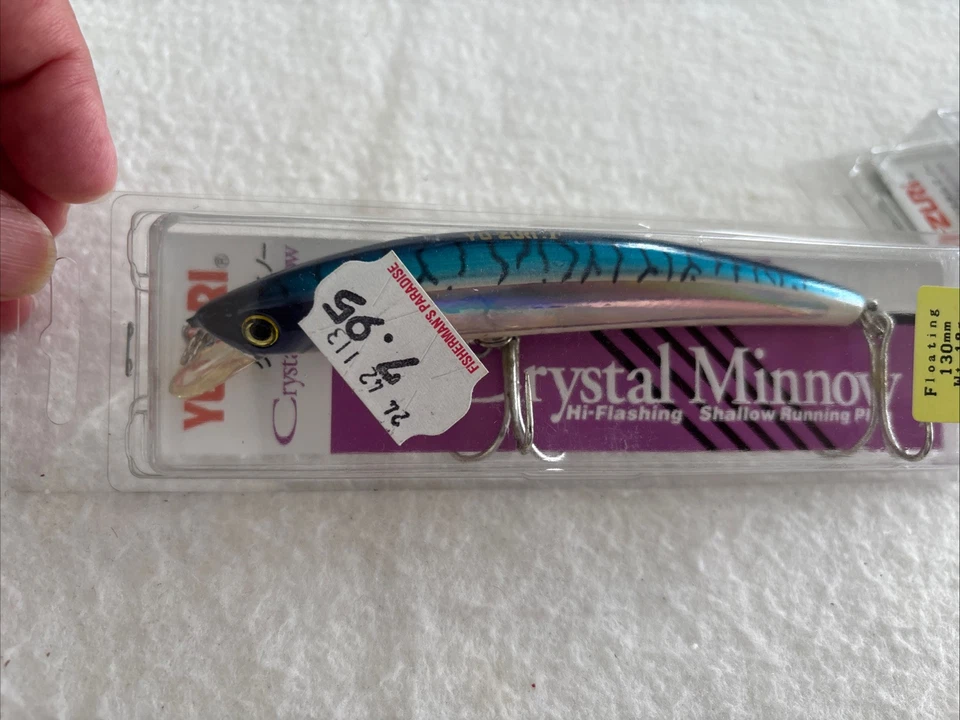 (Lote de 2) Yo-Zuri Cristal 3D Minnows 1 Flotante) 1 Hundimiento) Nuevo Sin Abrir Foto 3 de 4
