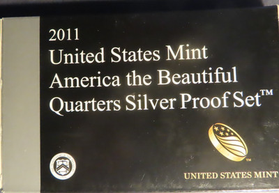 2011-S Silver Proof Set America the Beautiful ATB Quarters 90% Silver OGP COA