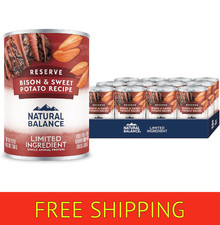 Natural Balance Limited,Bison & Sweet Potato,13 Ounce (Pack of 12) (A19.5) 5.33 per gallon