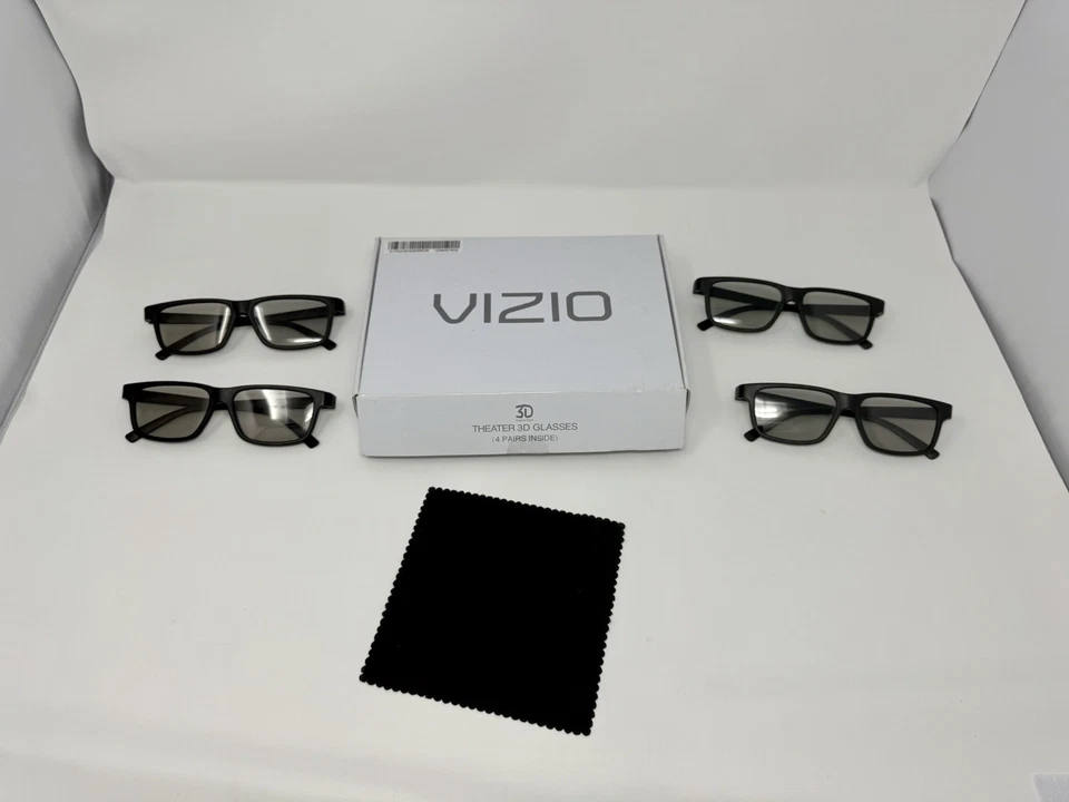 Gafas 3D de teatro Vizio - 4 pares con caja original y paño de limpieza Foto 2 de 4