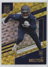 2022 Panini Donruss Elite Rookies Yellow /75 Bo Melton #178 d4v
