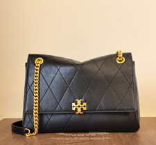 Tory Burch CHARLIE QUILTED SHOULDER BAG 185828 BLACK
