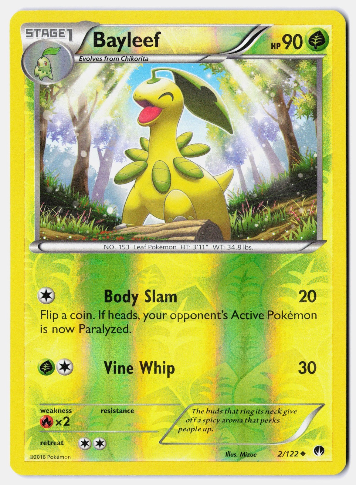 Bayleef 2/122 XY - BREAKpoint Reverse Holo