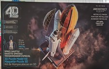 Architect Series 4D Build Space Shuttle 3D Model Kit w/ LED Lights Sealed