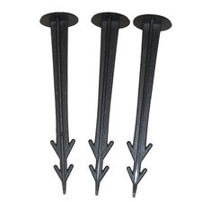 100 Erdanker Unkrautvlies, Erdn&auml;gel Gartenvlies, Bodenanker Unkrautfolie 11,5cm