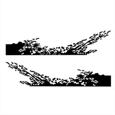 2pcs Car Sticker Splash Decal Offroad Graphics Vinyl For Truck Pickup Body Decor