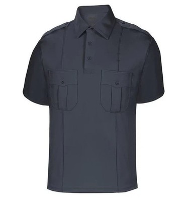 XLARGE ELBECO MENS UFX SHORT SLEEVE UNIFORM POLO SHIRT K5104 MIDNIGHT NAVY