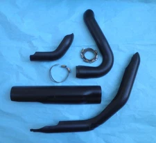 2017-2024 HARLEY TOURING M8 ELECTRA ROAD STREET GLIDE BLACK EXHAUST HEAT SHIELDS