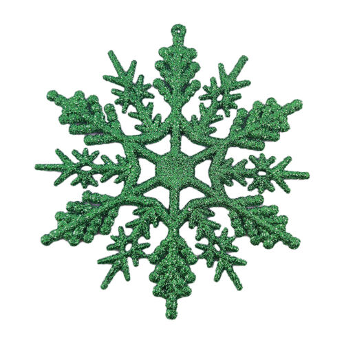Fiocchi di Neve Luminosi 10 cm 24 Pezzi Fiocchi di Neve Invernali Decorazione Fiocchi di Neve per K - Foto 15 di 15