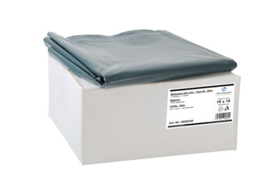 100 Rubbish Bags - Bin Liners Blue - 240 Litre Extra Strong