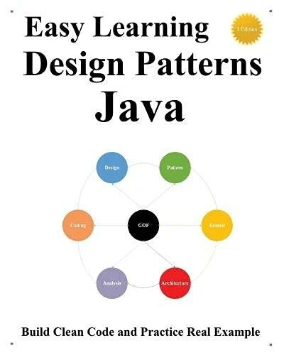 Easy Learning Design Patterns Java (3 Edition) Build Clean Code and Practice Rea - Foto 1 di 1