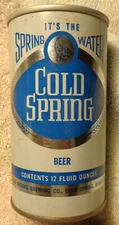 Cold Spring Beer Can - 12 Ounce - 3.2 Alcohol Stamp on bottom @1977