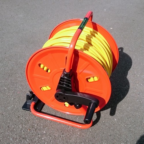 Compact Metal Hose Reel With 100m Of 6mm Hose & Bracket Window