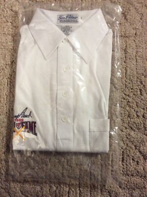 Johnny Bench Reds Retro Hall of Fame Shirt Size S 1989 button