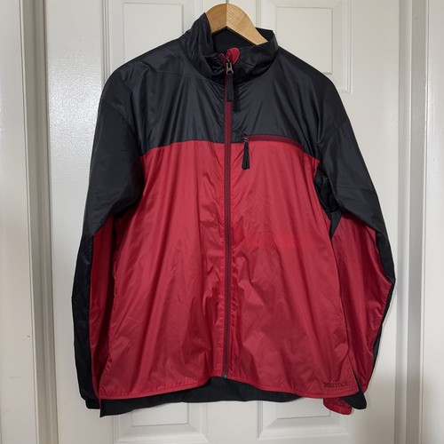 Marmot Women’s Large DriClime Windshirt Resort Lightweight Jacket Red/Black NEW - Picture 3 of 11