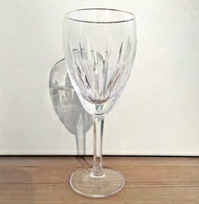 Waterford Crystal Carina Wine Water Glass Goblet Gold Rim