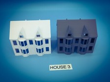 VICTORIAN HOUSE 3 City or Country Building N Scale 1:160 - USA 3D White