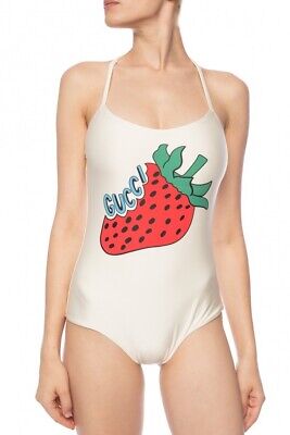 One-piece swimsuit Disney x Gucci Ecru size 36 FR in Cotton