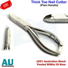 Professional Heavy Duty Thick Toe Nail Side Cutter Plain Handle Manicure Clipper