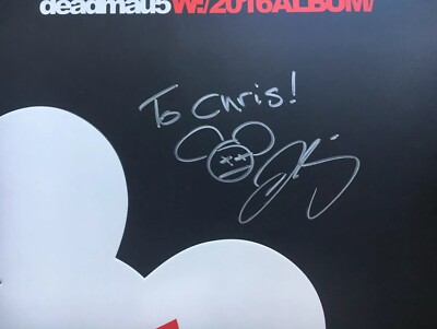 DEADMAU5 SIGNED AUTOGRAPH W:/2016ALBUM/ VINYL RECORD ALBUM DJ JOEL