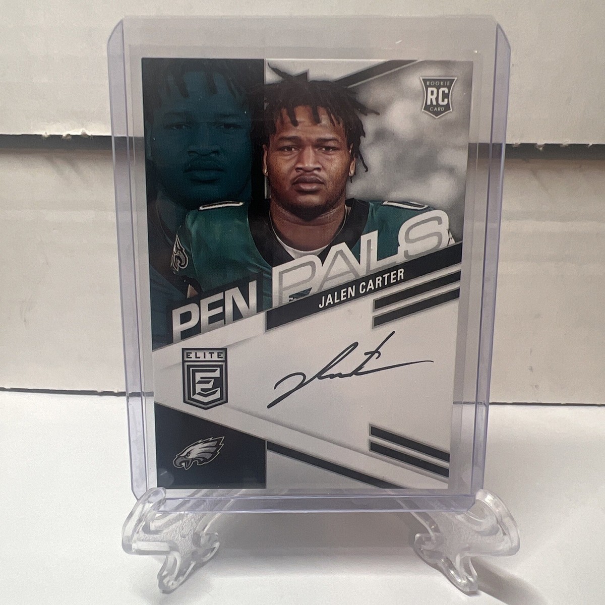 直筆サインカード Elite Jalen Carter Pen Pals JALEN CARTER 2023 Panini Elite Pen Pals Rookie Auto RC