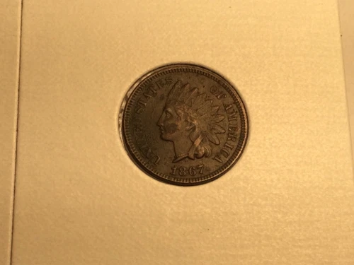 1867 Indian Cent in very fine