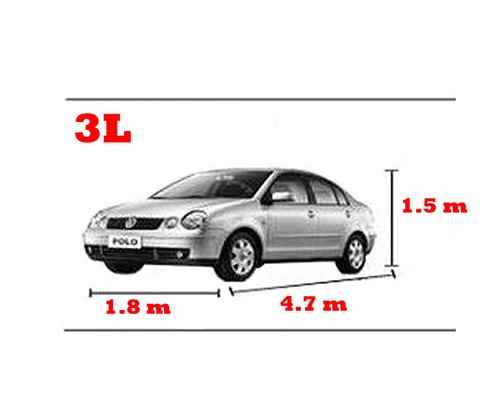 WaterProof Full Car Cover For Outdoor Dust UV Ray Rain Resistant Fits Small Car - Picture 2 of 12