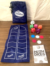 ThinkFun Jr Math Dice Game  Kids First Mental Math Game  W/ Instructions W Pouch