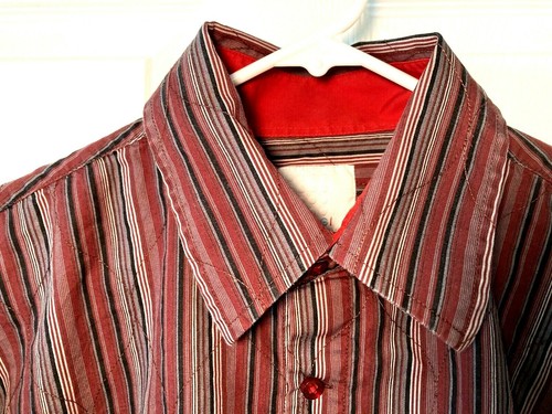 COOGI Mens Size XL Long Sleeve Button Down Dress Shirt Multicolored Collared - Picture 5 of 9