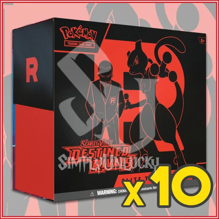 Pokemon TCG: Destined Rivals ELITE TRAINER BOX CASE 10 ETB SV10 | eBay