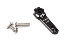 Black Billet Machined Alloy 25T Servo Horn for Futaba Servos r  21.5, 25mm 