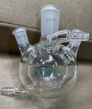 ChemGlass Heavy Walled Jacketed 100 mL Round Bottom 3-Neck Flask, CG-1538