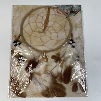 #ad Dream Catcher Handmade Feathers Native American Lakota Sioux Boho 5 in across $9.00