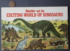 1967 Sinclair Gas & Oil Exciting World of Dinosaurs comicbook item VINTAGE COOL-